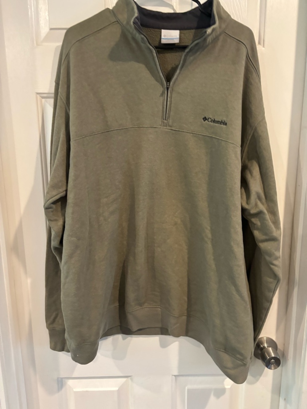 Columbia Olive Green Quarter-Zip Pullover Jacket